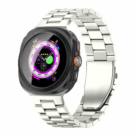 Titan-Gliederarmband - Farbe Titan - Samsung Galaxy Watch 8 Classic - 46mm