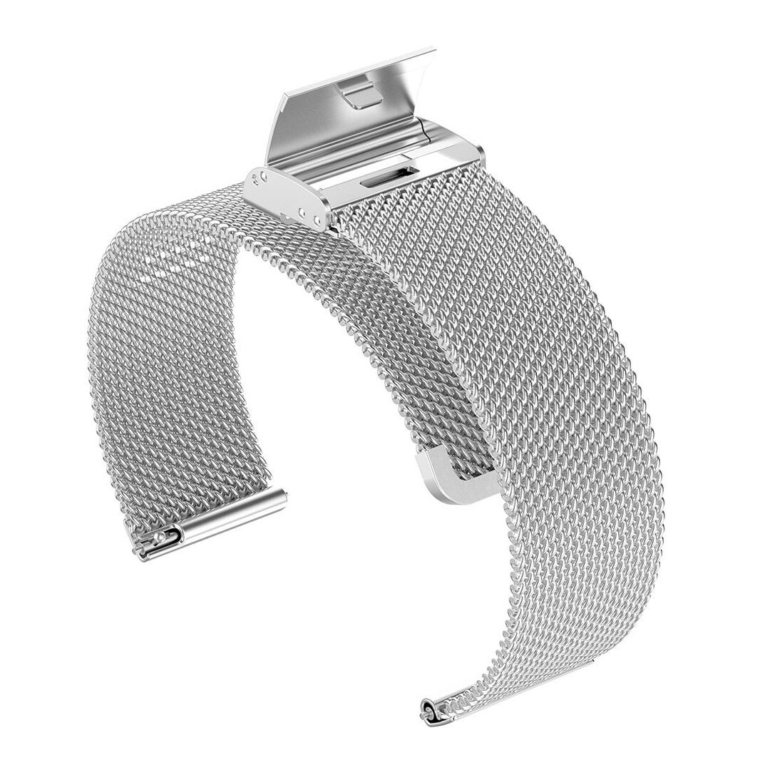 Milanaise-Armband mit Klemmverschluss - Silber - Garmin Lily 2