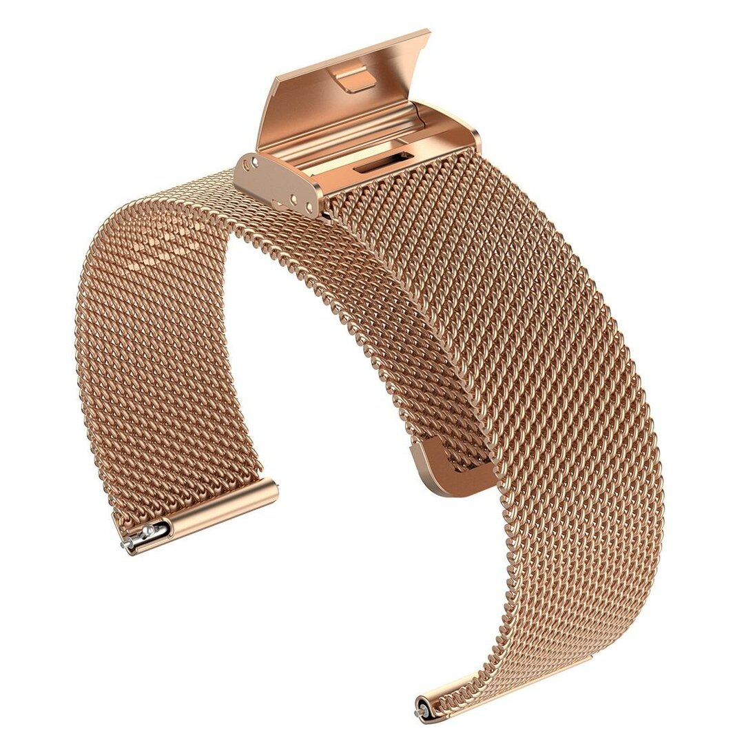 Milanaise-Armband mit Klemmverschluss - Ros&eacute;gold - Garmin Lily 2