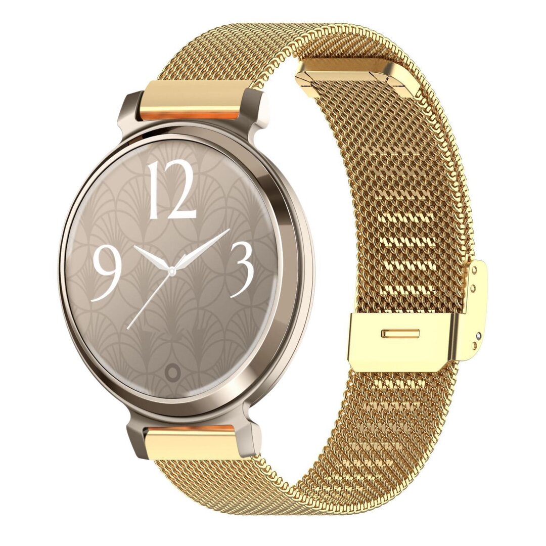 Milanaise-Armband mit Klemmverschluss - Gold - Garmin Lily 2