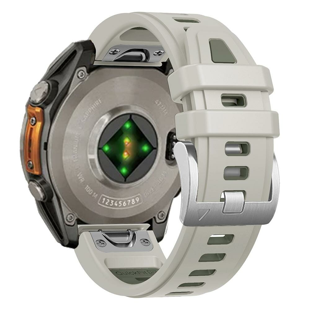 Silikonarmband - Sandgrau - Garmin Fenix 8 - 43mm