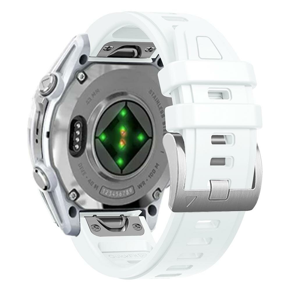 Silikonarmband - Wei&szlig; - Garmin Fenix 8 - 43mm
