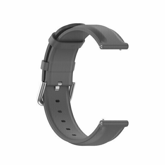 Garmin Venu 4 - 45mm - Klassisches Lederarmband - Grau - Leder