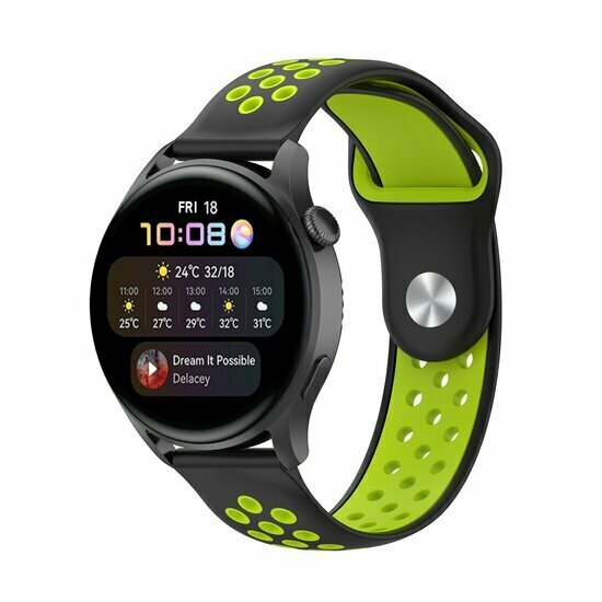 Garmin Venu 4 - 45mm - Sport Edition Armband - Schwarz + Gr&uuml;n