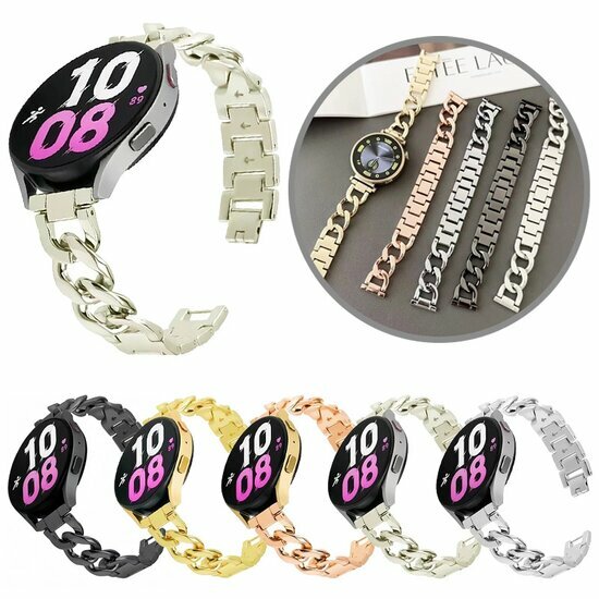 Garmin Venu 4 - 41mm - Metall-Kettenarmband - Rose gold