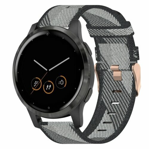 Garmin Venu 4 - 41mm - Canvas-Nylonarmband - Grau