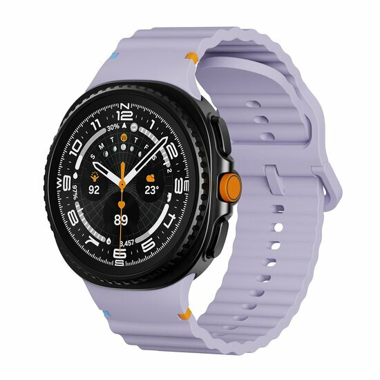 Classic Wave Silikonarmband - Lila - Samsung Galaxy Watch 8 Classic - 46mm