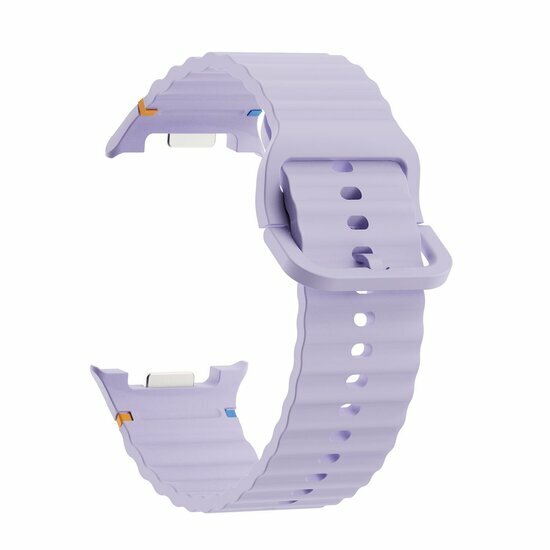 Classic Wave Silikonarmband - Lila - Samsung Galaxy Watch 8 Classic - 46mm
