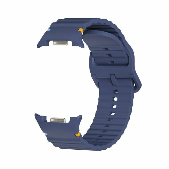 Classic Wave Silikonarmband - Dunkelblau - Samsung Galaxy Watch 8 Classic - 46mm