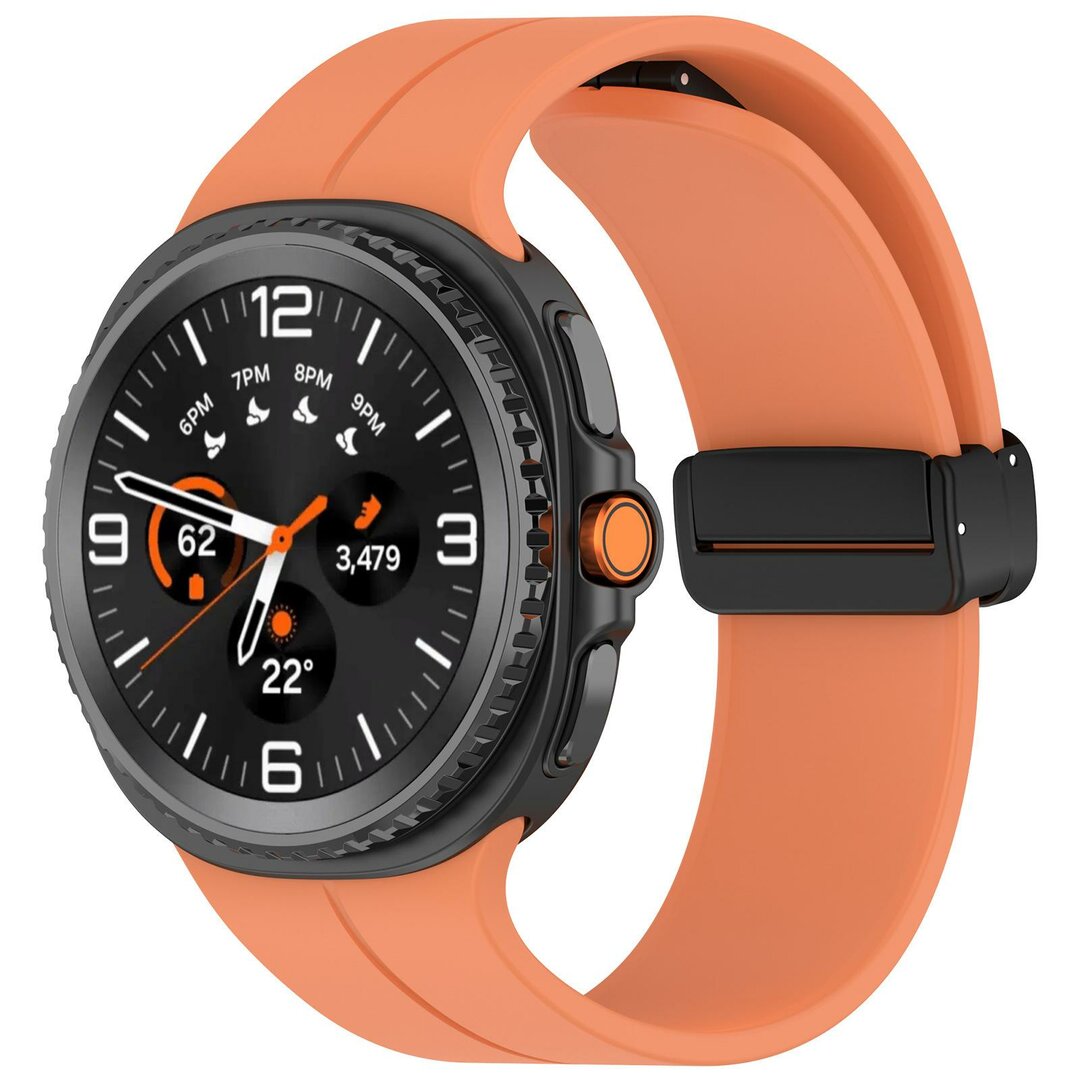 D-buckle Solid Line Sportarmband - Orange - Samsung Galaxy Watch 8 Classic - 46mm