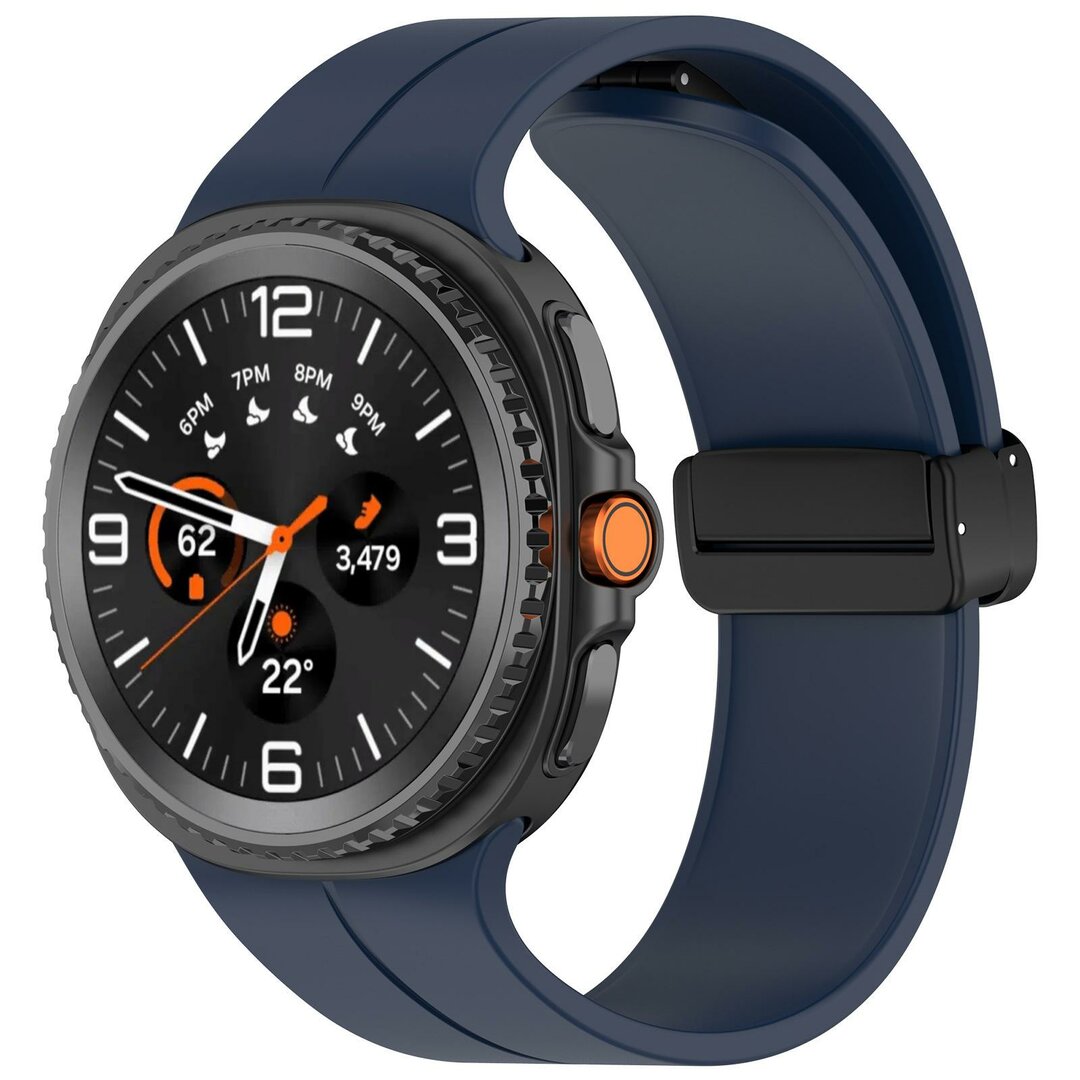 D-buckle Solid Line Sportarmband - Dunkelblau - Samsung Galaxy Watch 8 Classic - 46mm