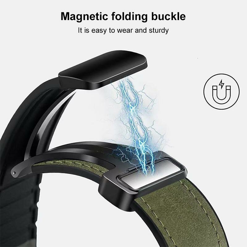 Leder- und Silikonarmband - Grau - Samsung Galaxy Watch 8 Classic - 46mm