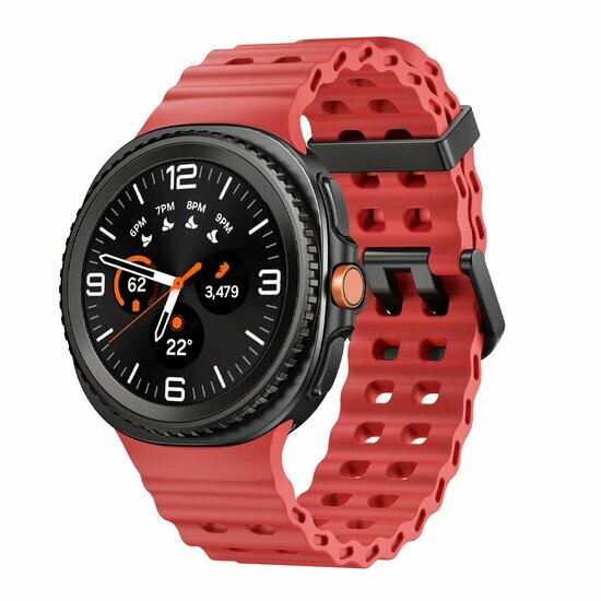 Marine Silikonarmband - Rot - Samsung Galaxy Watch 8 Classic - 46mm