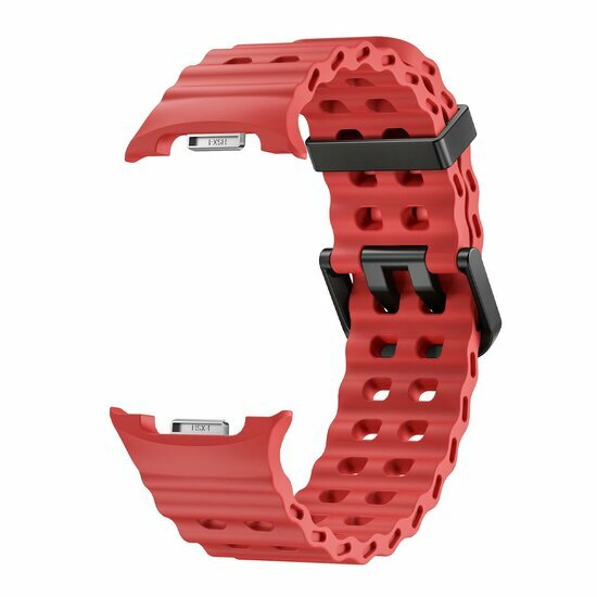 Marine Silikonarmband - Rot - Samsung Galaxy Watch 8 Classic - 46mm