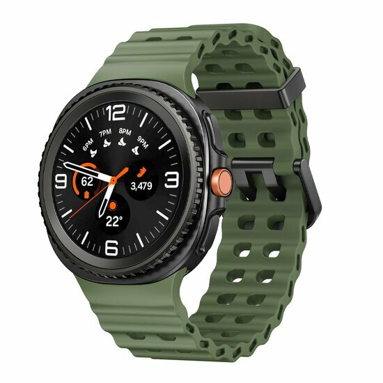 Marine Silikonarmband - Gr&uuml;n - Samsung Galaxy Watch 8 Classic - 46mm