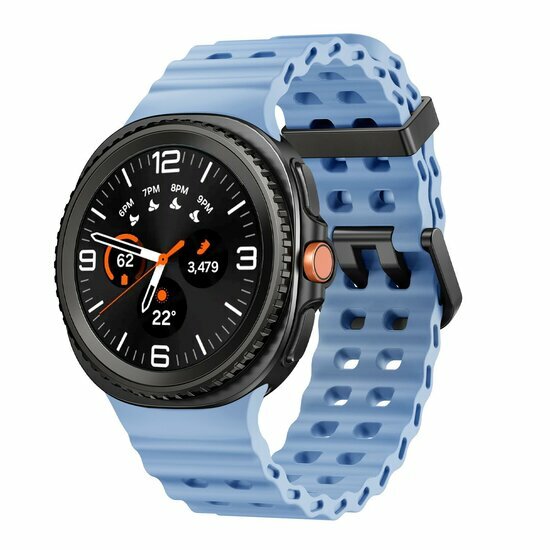 Marine Silikonarmband - Hellblau - Samsung Galaxy Watch 8 Classic - 46mm