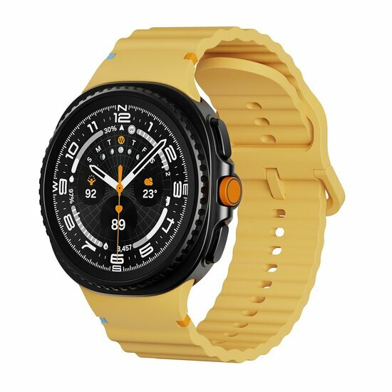 Classic Wave Silikonarmband - Ocker - Samsung Galaxy Watch 8 Classic - 46mm