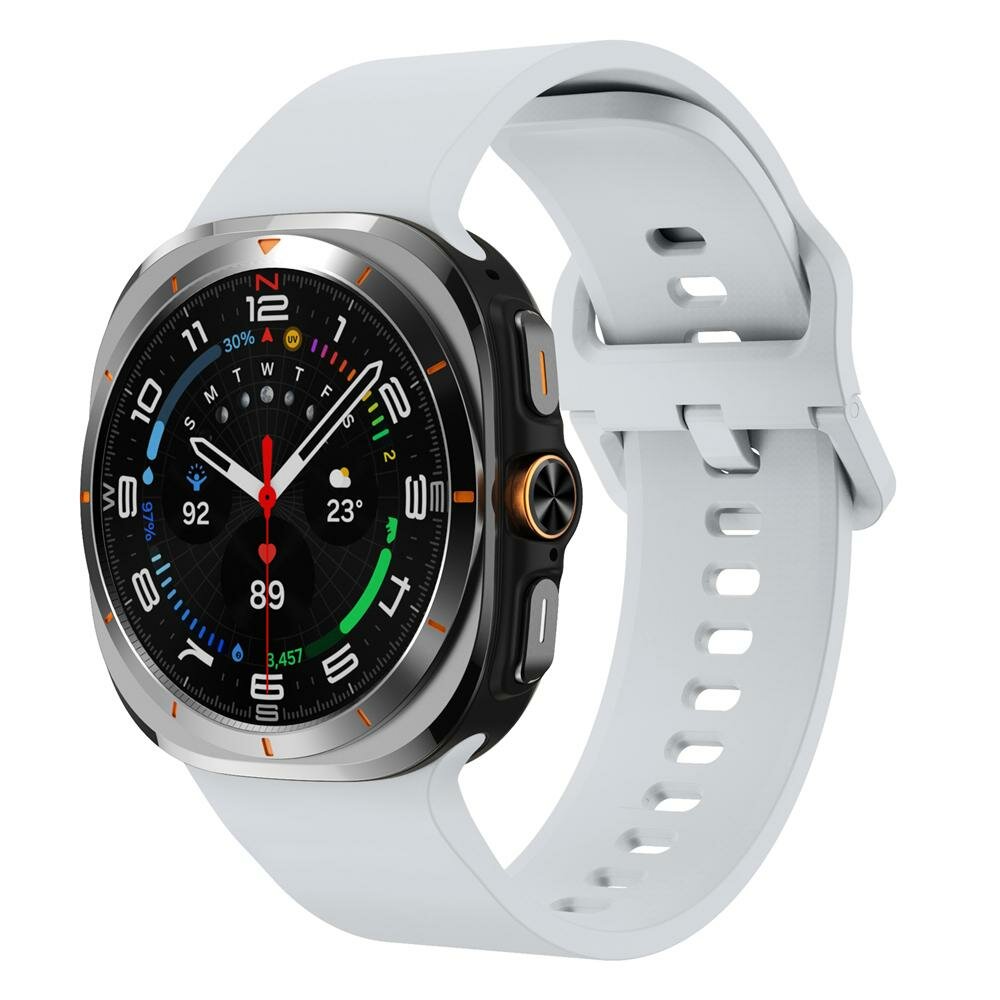 Einfarbiges Silikonarmband - Hellgrau - Samsung Galaxy Watch Ultra - 47mm