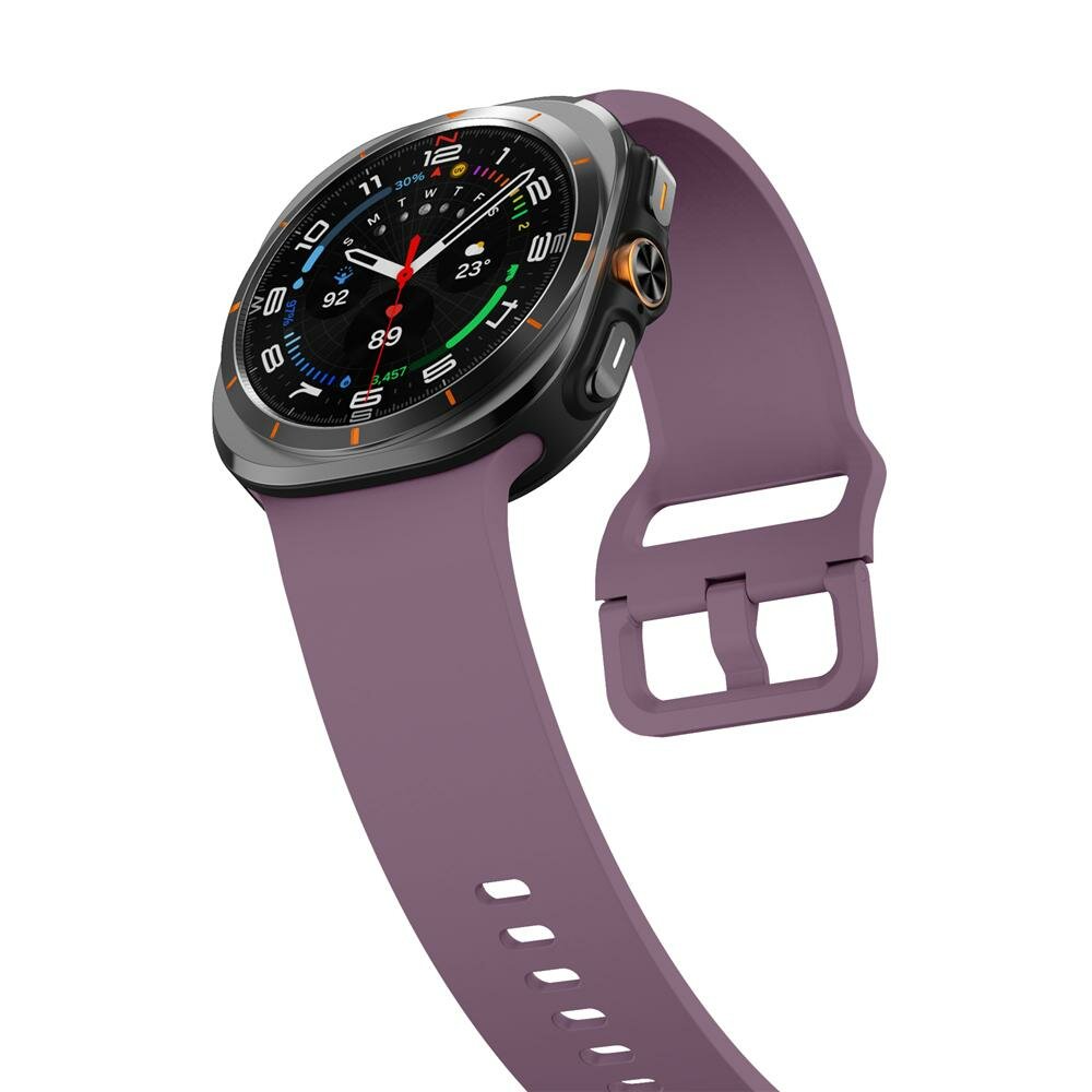 Einfarbiges Silikonarmband - Pastell lila - Samsung Galaxy Watch Ultra - 47mm