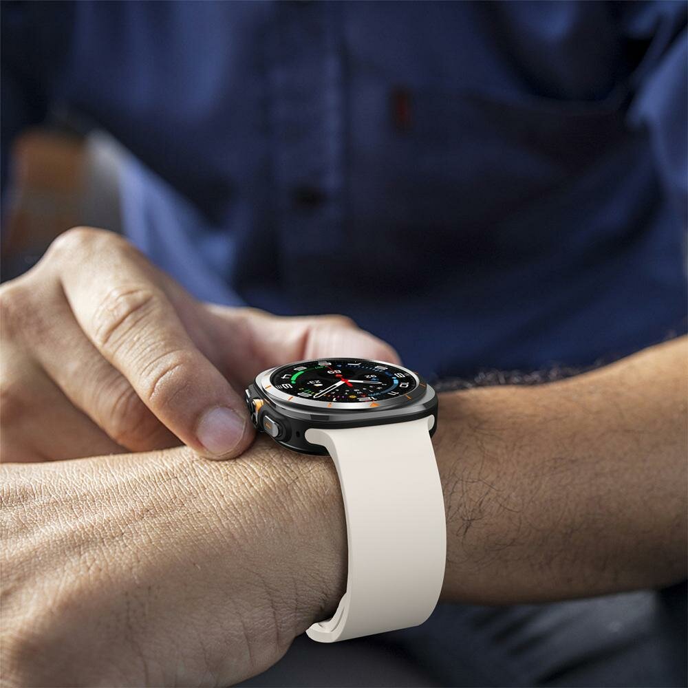 Einfarbiges Silikonarmband - Starlight - Samsung Galaxy Watch Ultra - 47mm