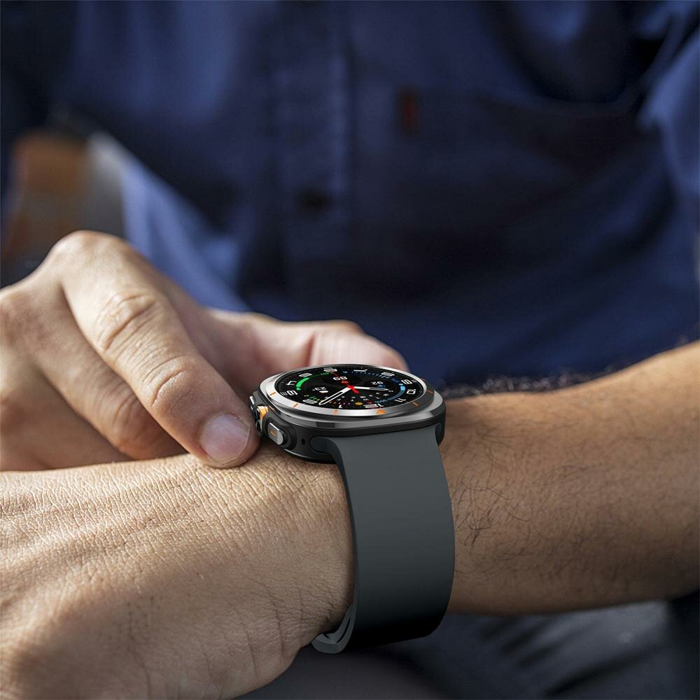 Einfarbiges Silikonarmband - Dunkelgrau - Samsung Galaxy Watch Ultra - 47mm