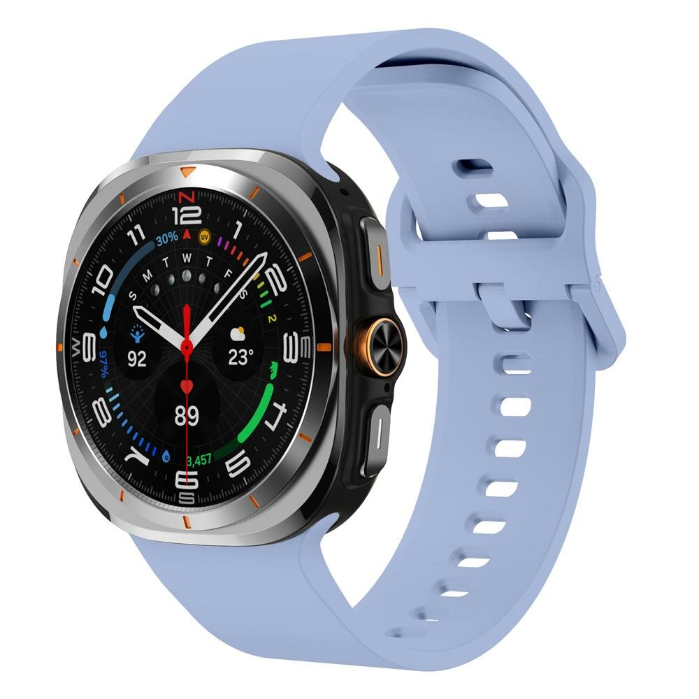 Einfarbiges Silikonarmband - Pastellblau - Samsung Galaxy Watch Ultra - 47mm