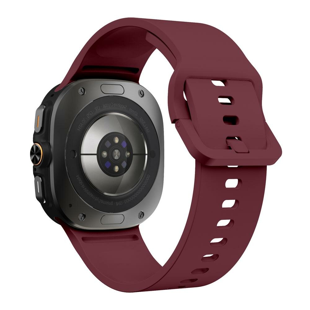 Einfarbiges Silikonarmband - Bordeaux - Samsung Galaxy Watch Ultra - 47mm