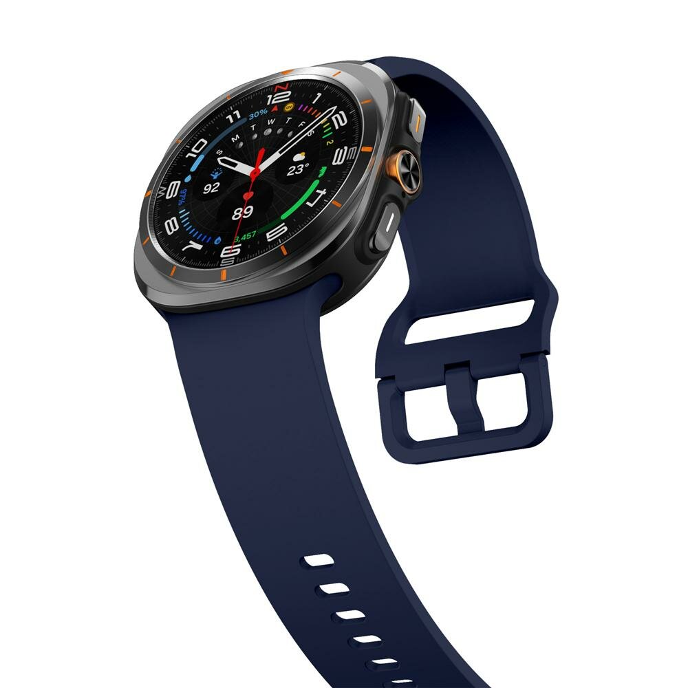 Einfarbiges Silikonarmband - Dunkelblau - Samsung Galaxy Watch Ultra - 47mm