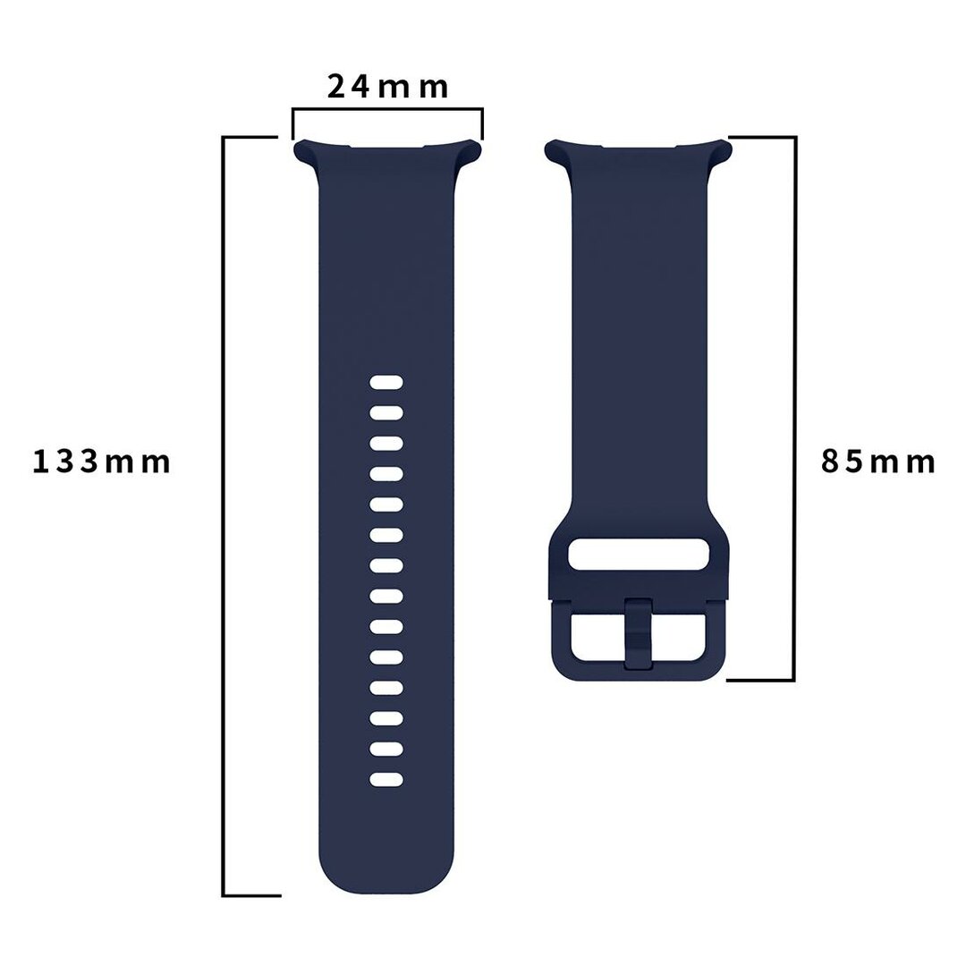 Einfarbiges Silikonarmband - Dunkelblau - Samsung Galaxy Watch Ultra - 47mm