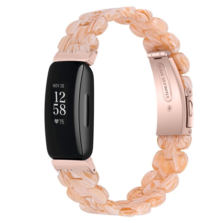 Fitbit Inspire 3 - Resin-Gliederarmband - Nude Marble