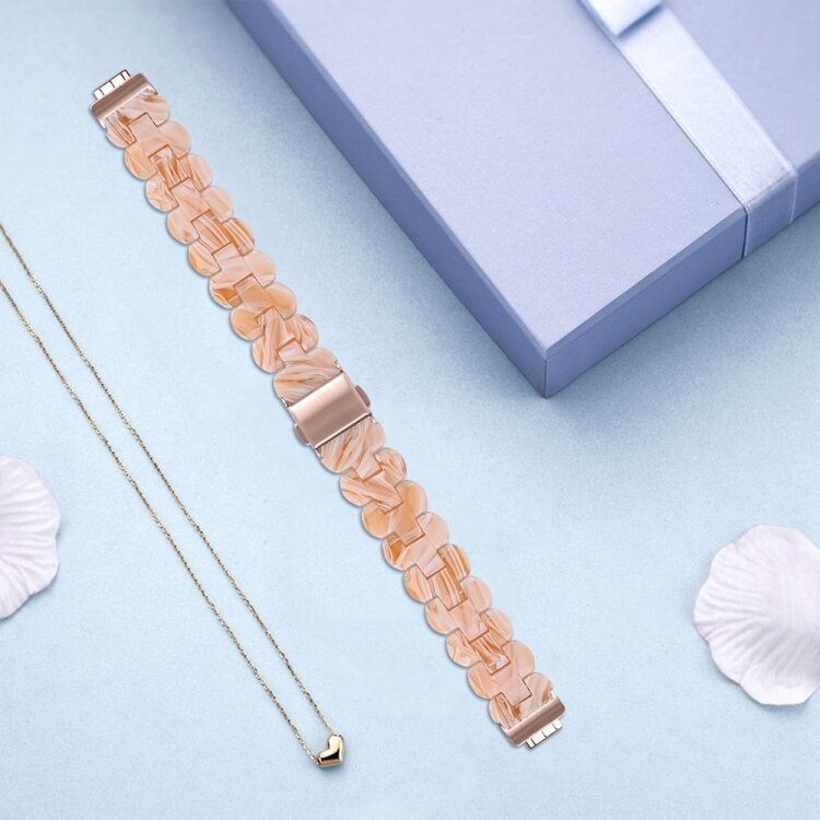 Fitbit Inspire 3 - Resin-Gliederarmband - Nude Marble