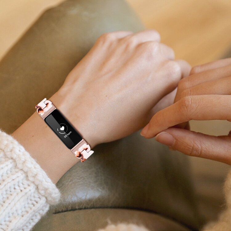 Fitbit Inspire 3 - Resin-Gliederarmband - Nude Marble
