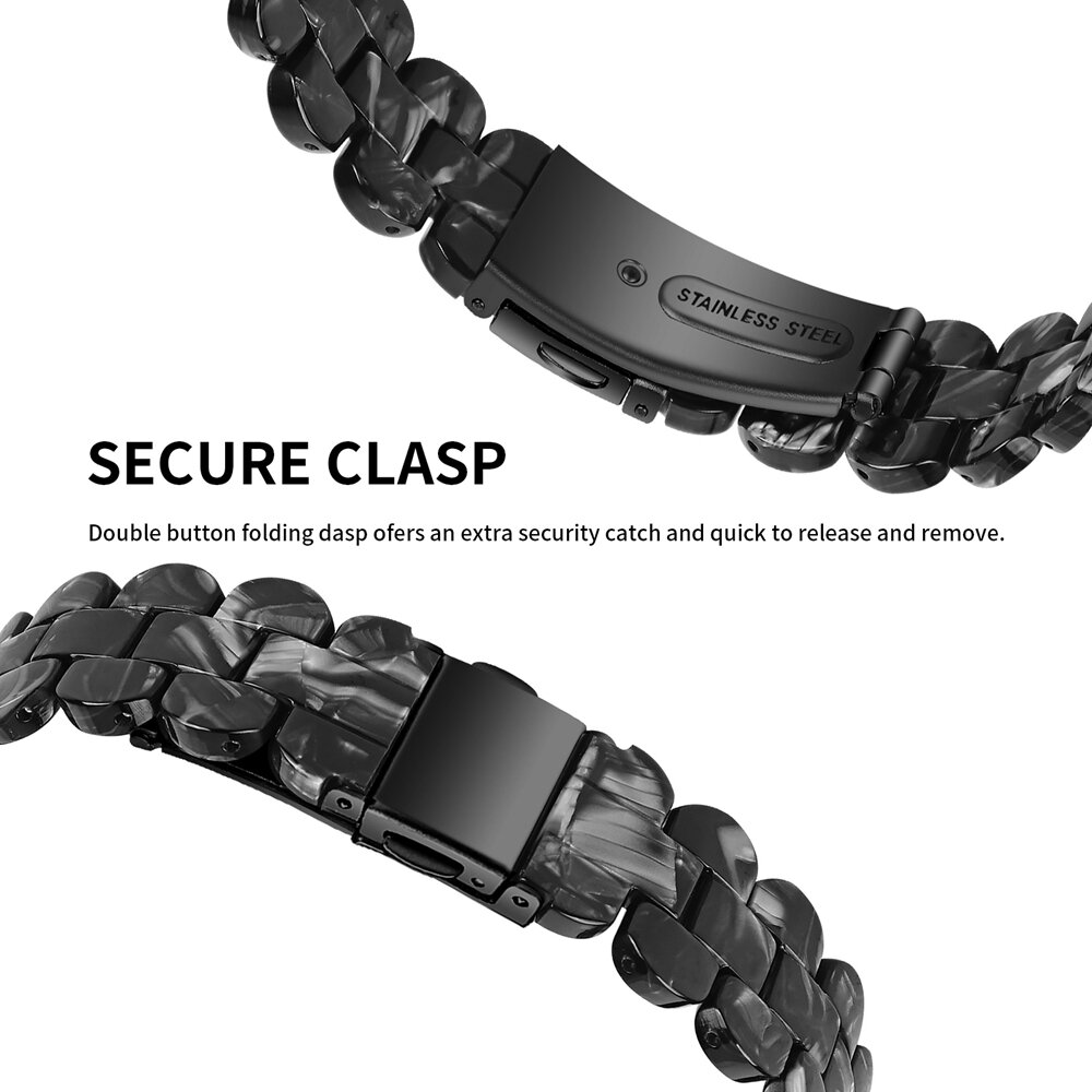 Fitbit Inspire 3 - Resin-Gliederarmband - Schwarz