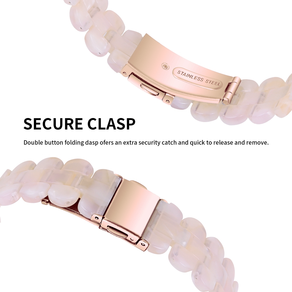 Fitbit Inspire 3 - Resin-Gliederarmband - Perle rosa