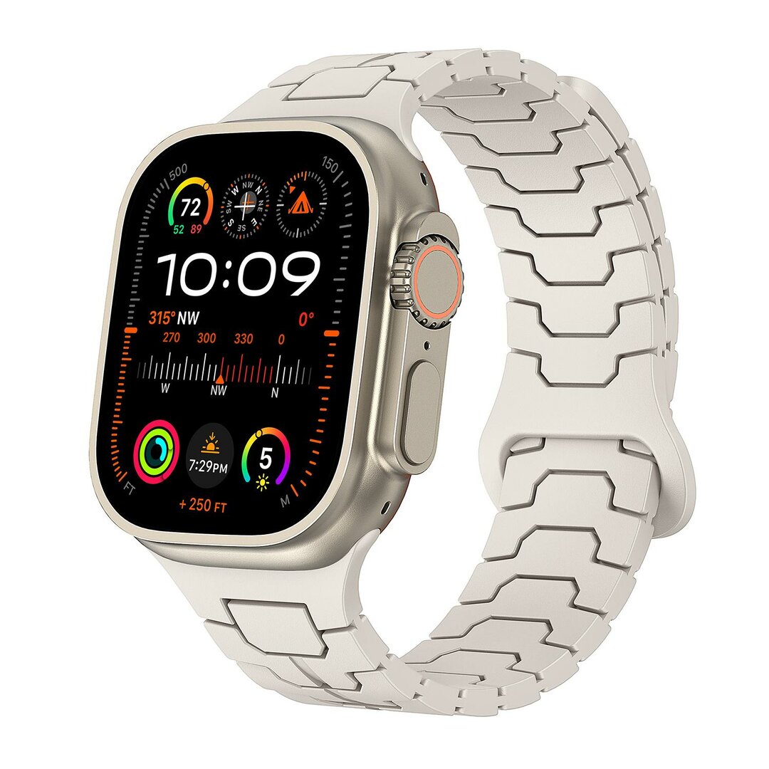Dragon Scale Silikonarmband- Starlight - Geeignet f&uuml;r Apple Watch 44mm / 45mm / 46mm / 49mm