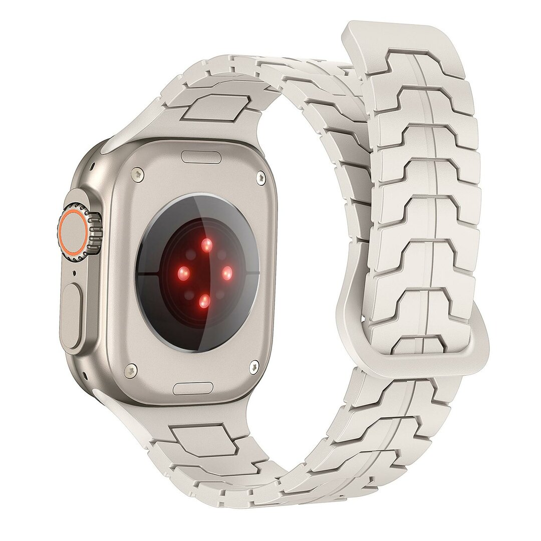 Dragon Scale Silikonarmband- Starlight - Geeignet f&uuml;r Apple Watch 44mm / 45mm / 46mm / 49mm