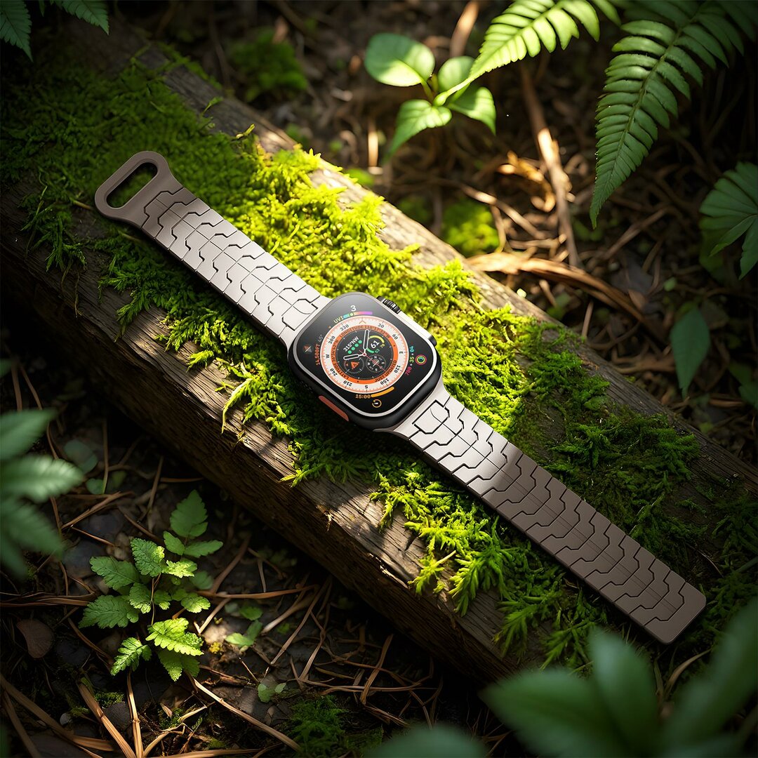 Dragon Scale Silikonarmband- Starlight - Geeignet f&uuml;r Apple Watch 44mm / 45mm / 46mm / 49mm