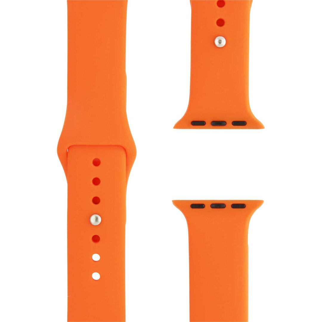 Gummi-Sportband - Orange - Geeignet f&uuml;r Apple Watch 38mm / 40mm / 41mm / 42mm