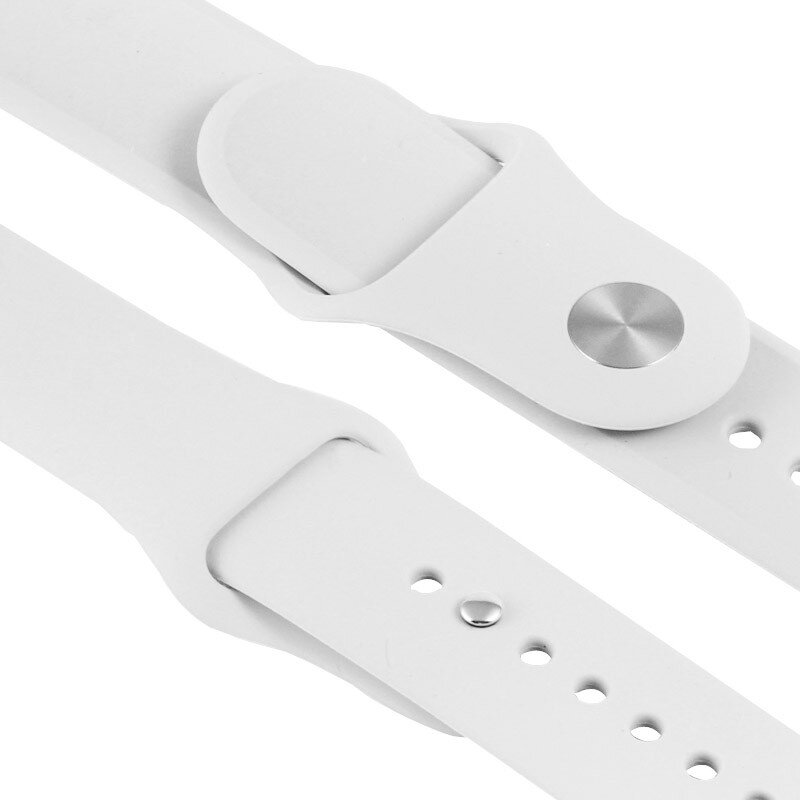rubbberen apple watch bandje 42mm wit