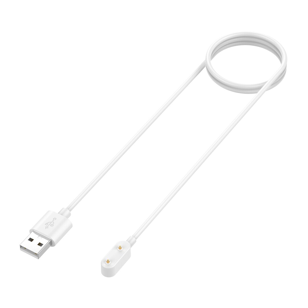 Ladeger&auml;t / Ladekabel - Geeignet f&uuml;r Huawei Watch Fit 5 / 4 / 3 / 2 / 1 / Fit New / Fit Mini - Huawei Honor Band - Huawei Band 9 / 8 / 7 / 6 - USB-Anschluss - 1 Meter - Wei&szlig;
