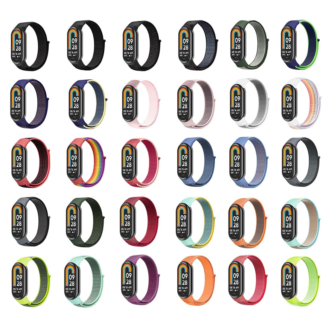 Sport Loop Nylon armband - Gr&uuml;n - Xiaomi Smart Band 8 &amp; 9