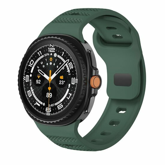 Wave mit Motiv Silikonband - Dunkelgr&uuml;n - Samsung Galaxy Watch 8 Classic - 46mm