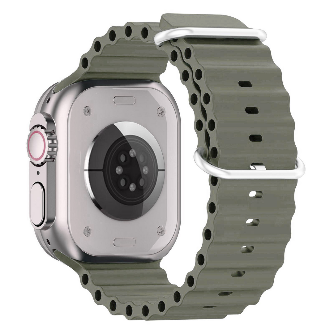 Armband Ocean - Gr&uuml;ngrau - Geeignet f&uuml;r Apple Watch 44mm / 45mm / 46mm / 49mm