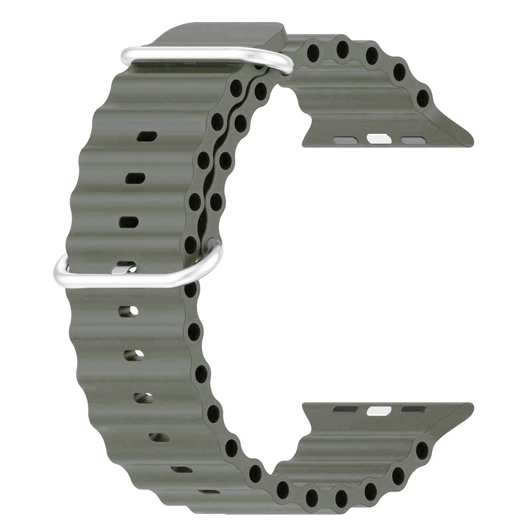 Armband Ocean - Gr&uuml;ngrau - Geeignet f&uuml;r Apple Watch 44mm / 45mm / 46mm / 49mm