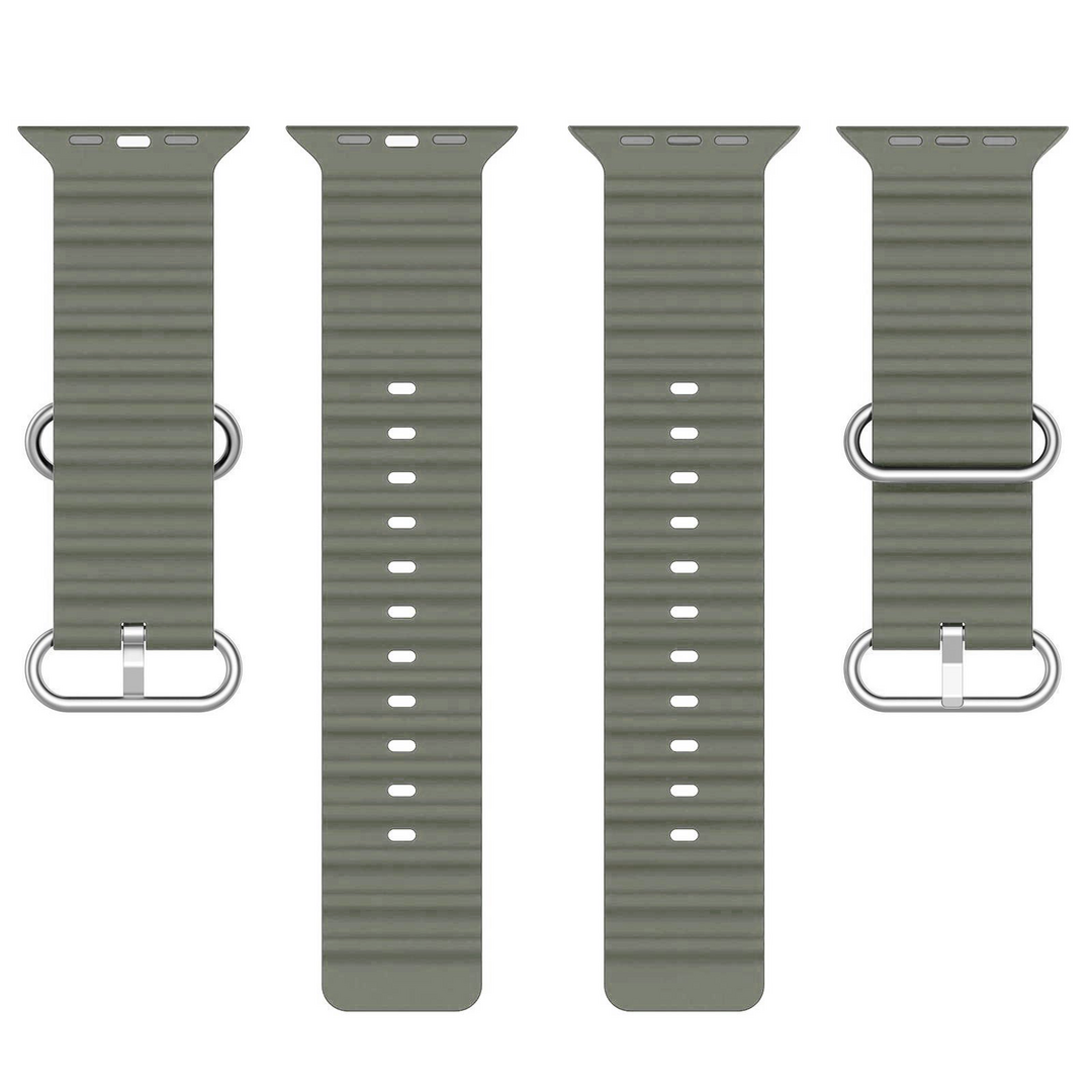 Armband Ocean - Gr&uuml;ngrau - Geeignet f&uuml;r Apple Watch 44mm / 45mm / 46mm / 49mm