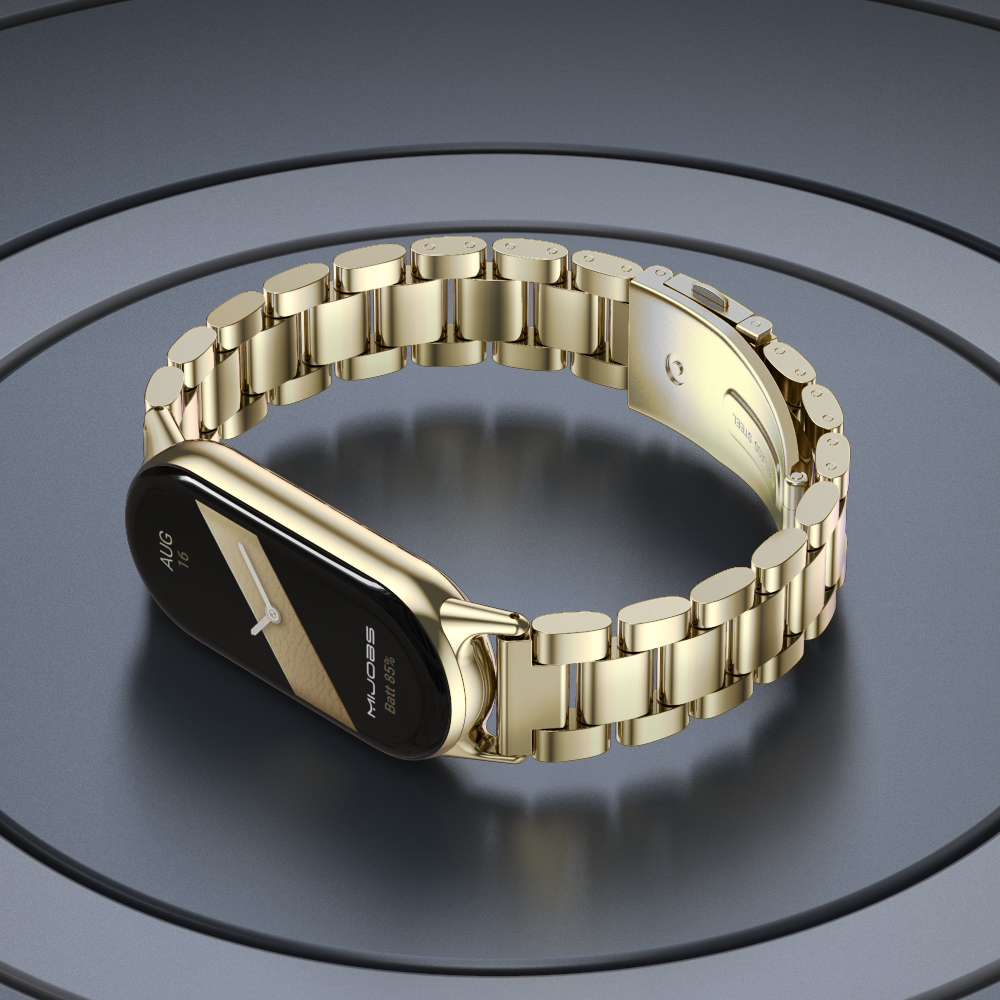 Stahlgliederband - Champagner gold - Xiaomi Smart Band 8 &amp; 9