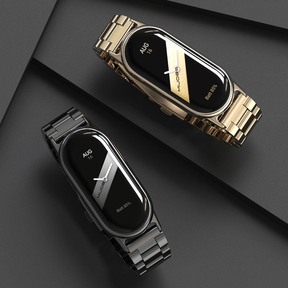 Stahlgliederband - Champagner gold - Xiaomi Smart Band 8 &amp; 9