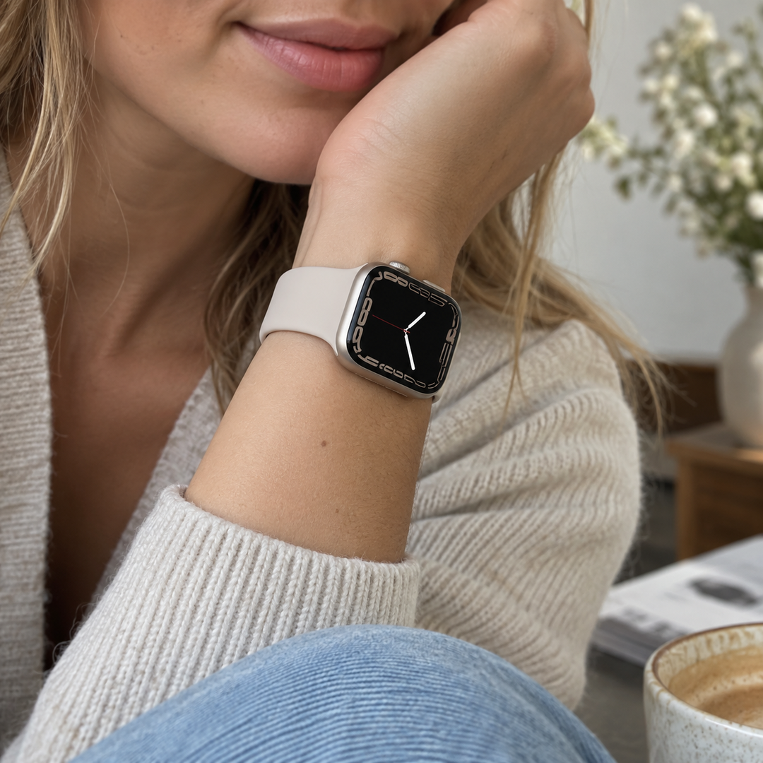 Silikon-Sportband - Polarstern / Starlight - Gr&ouml;&szlig;e: M/L - Passend f&uuml;r Apple Watch 38mm / 40mm / 41mm