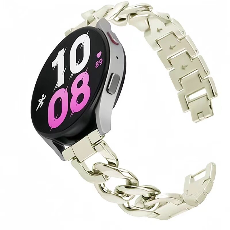 Huawei Watch GT 4 / GT 5 (41mm) &amp; GT 5 Pro (42mm) - Metallkettenarmband mit Schnellverschluss - Starlight