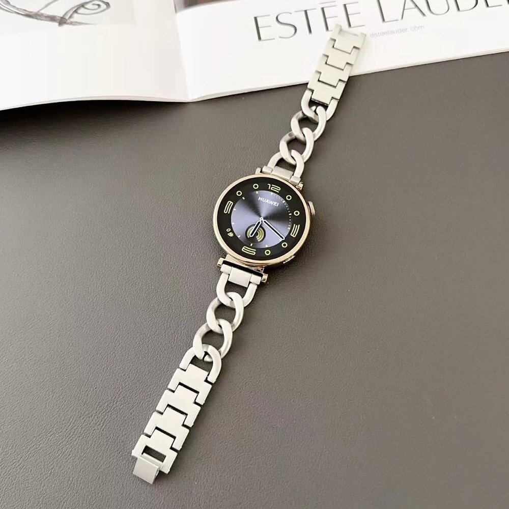 Huawei Watch GT 4 / GT 5 (41mm) &amp; GT 5 Pro (42mm) - Metallkettenarmband mit Schnellverschluss - Starlight